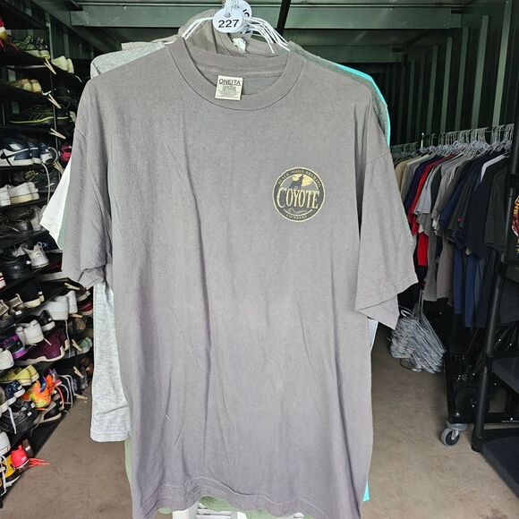 Gray Short Sleeve Tee with Crew Neck - Picture 1 of 4